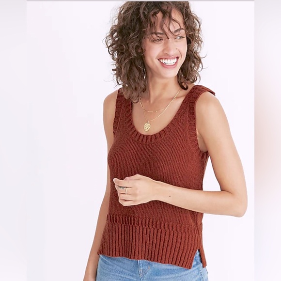 Madewell Minton Scoop Sweater Tank - Picture 1 of 4